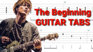 ONE OK ROCK - The Beginning | Rhythm & Lead GUITAR TABS | Tutorial | Lesson