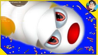 🐍 WORMSZONE.IO 🐍 BIGGEST SLITHER SNAKE TOP 01 | Epic Worms Zone Best Gameplay | Xmood Roy