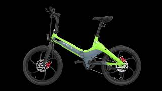 Best sell 20 inch foldable Electric city Bike: light weight /7.8 Ah removable Battery /350 W brushle youtube video
