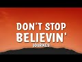 Journey - Don't Stop Believin' Lyrics