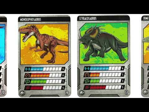 all Jurassic world Dino rivals cards