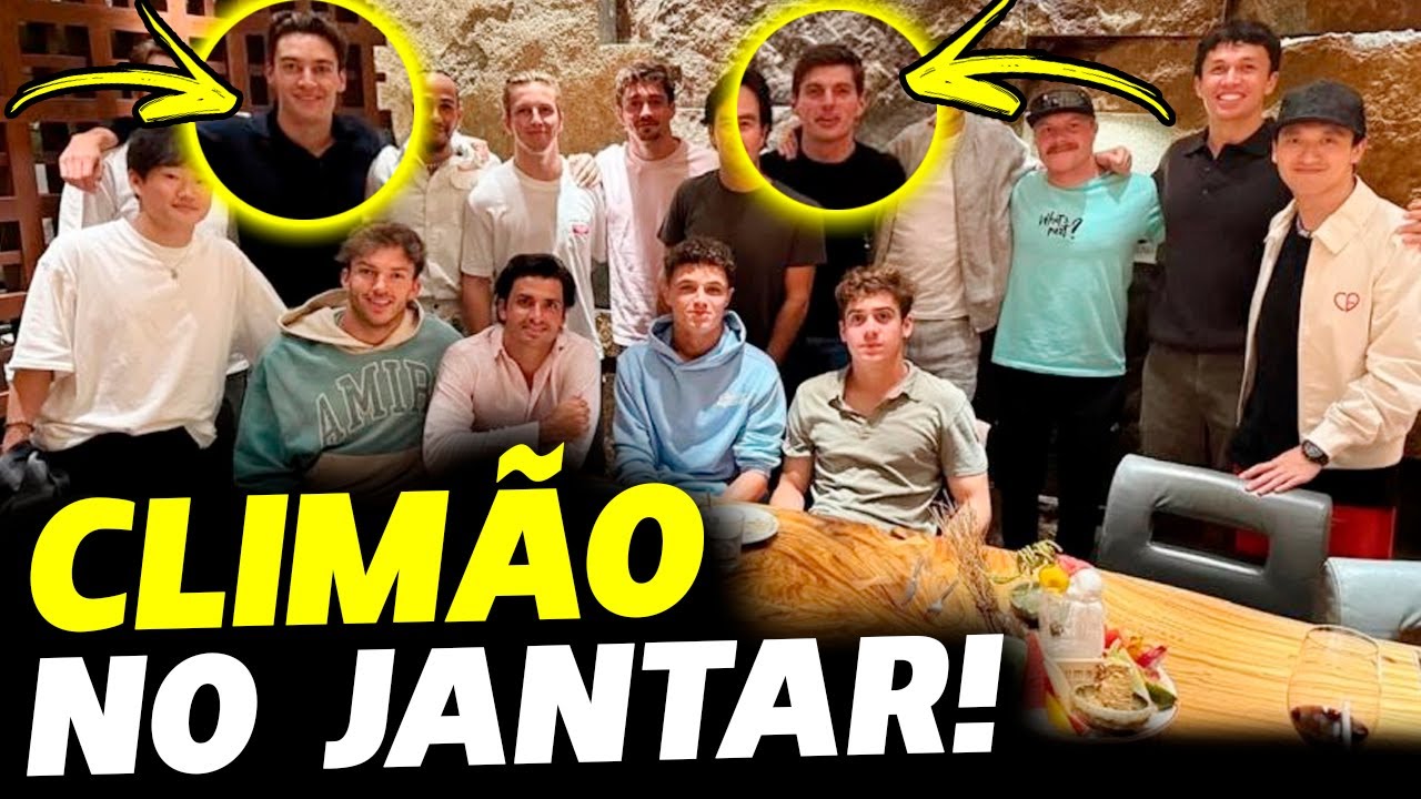 VERSTAPPEN E RUSSELL PROTAGONIZAM CLIMÃO EM JANTAR DOS PILOTOS | FÓRMULA 1 | GP EM CASA