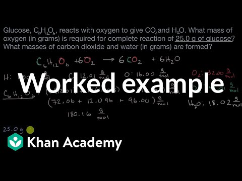 Calculating Amounts Of Reactants And Products Worked Example Video Khan Academy