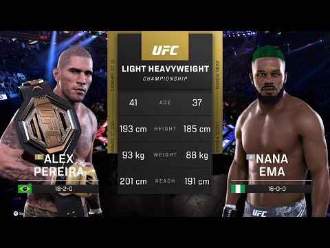 UFC 5 Men | Career Mode Walkthrough Gameplay − Ultimate Fighting Championship Ep 12 | Alex Pereira