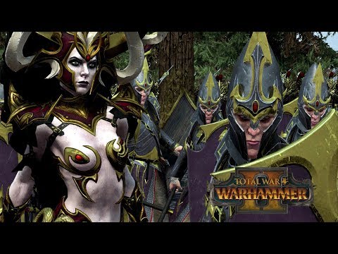 NO-DLC BUILD: Dark Elves - vs Norsca // Total War: Warhammer II Online Battle