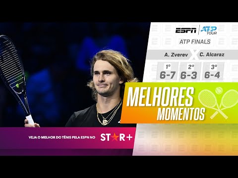 Zverev vira sobre Alcaraz e estreia no ATP Finals com vitória | Melhores Momentos
