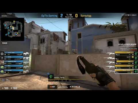CS:GO - Optic vs Sprout match restart drama