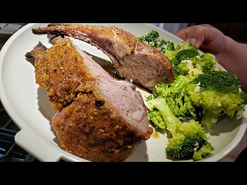 How to cook herb crusted lamb chops Traeger pellet grill Best recipe!