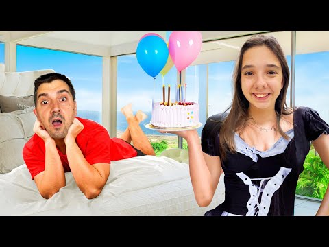 👧🏻 MARA is preparing DAD'S 40TH BIRTHDAY PARTY 🥳