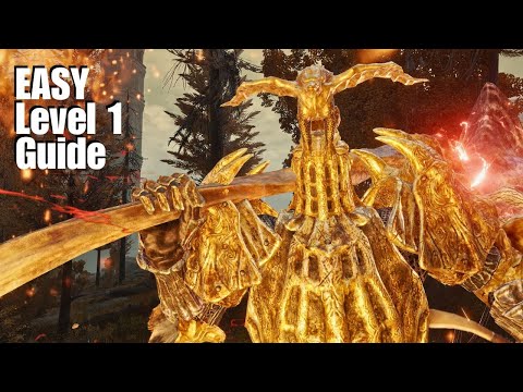 How to beat the Draconic Tree Sentinel at Level 1, No Weapon Upgrades - Elden Ring Moveset Guide