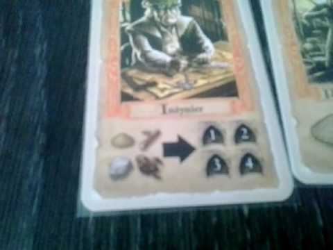 Pillars of The Earth the card game - rules and components overwiev