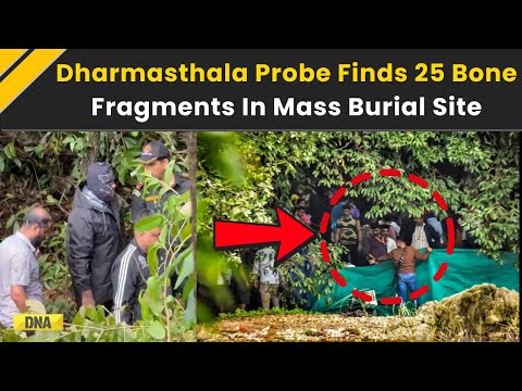 Dharmasthala News: 25 Bone Fragments Found During Dharmasthala Mass Burial Exhumation