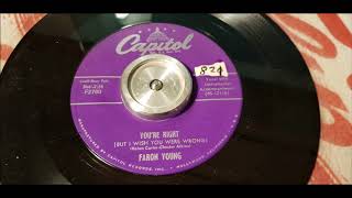 Faron Young - You&#39;re Right - 1954 Hillbilly - Capitol F2780