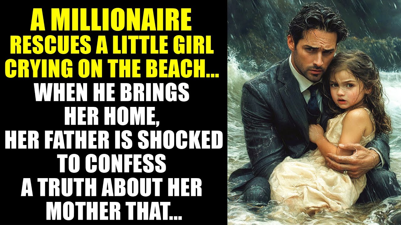 MILLIONAIRE Rescues A CRYING Little Girl On The Beach...When He Rescues Her, He Discovers A TRUTH...