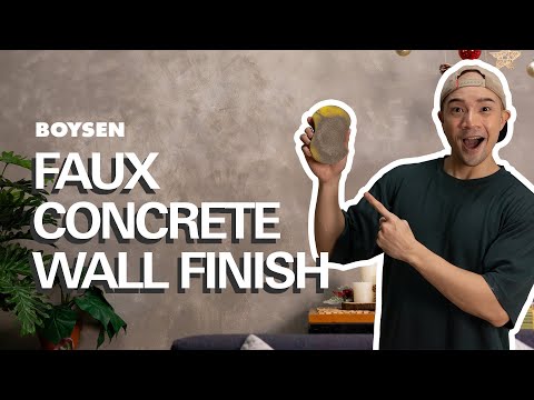 Make A Faux Concrete Wall Using Paint