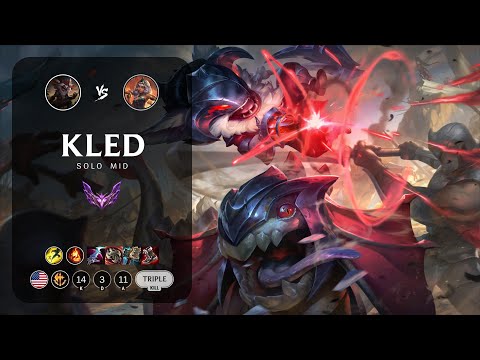 Kled Mid vs Qiyana - NA Master Patch 13.16