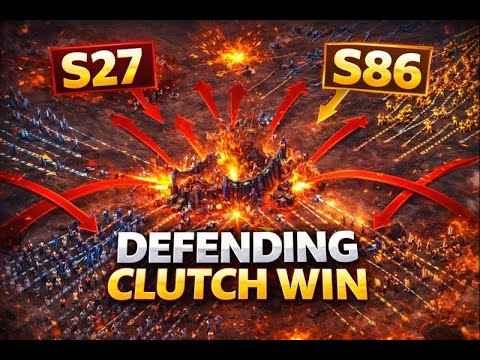 Clutch DEFENSE Win!? Viking Rise KVK 8 vs S27 & S86