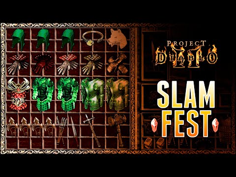 Slamming Templar's Might - 60 Item Slamfest - Project Diablo 2 (PD2)