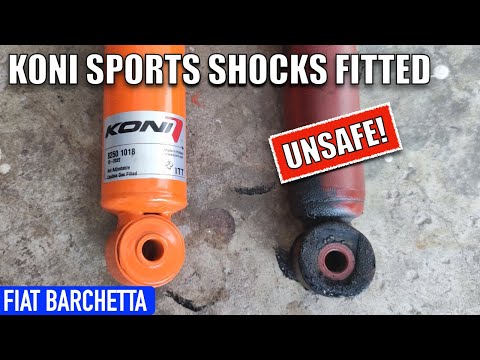 Replace shock absorbers | Fit Koni shocks | Performance handling improved | fiat barchetta