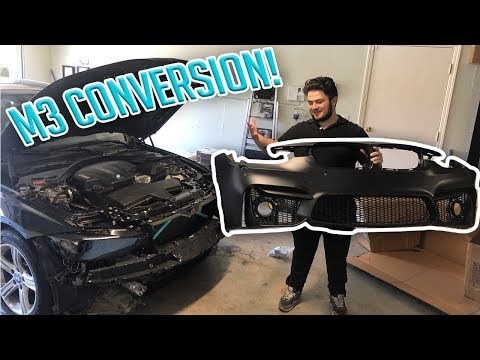 BMW F30 M3 BUMPER CONVERSION!