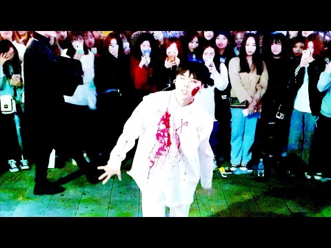 《ATEEZ_HalaHala》 ☆20191025_205939 #MYM(Maxxam) 🎃#Halloween #이찬욱 에이티즈#할라할라 홍대버스킹 #SnowHorse