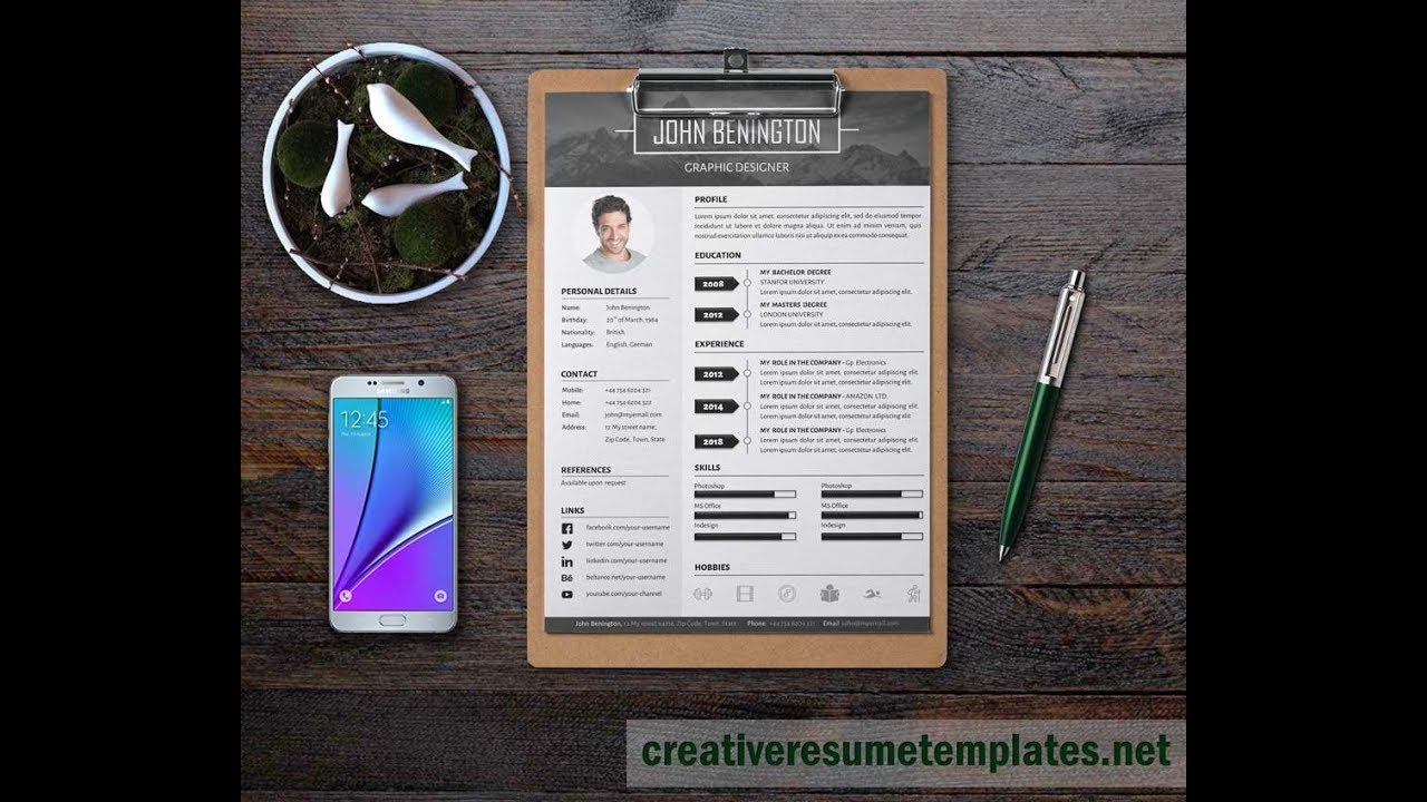 Modern Resume Template for Microsoft Word