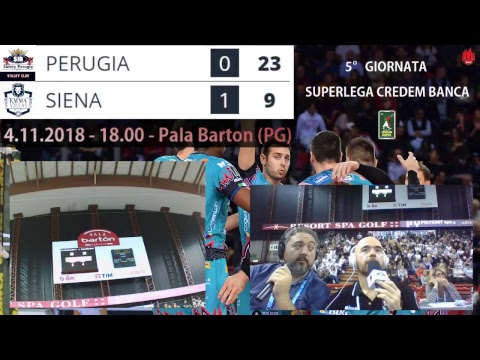 Sir Safety Conad Perugia - Emma Villas Siena |  5^ giornata di Superlega