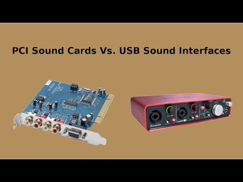 PCI Sound Cards Vs USB Interfaces - My Thoughts