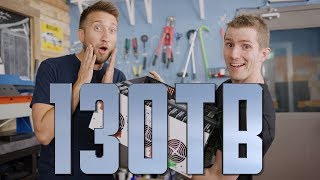 Download the video "New 130TB Storage Server ft. Linus"