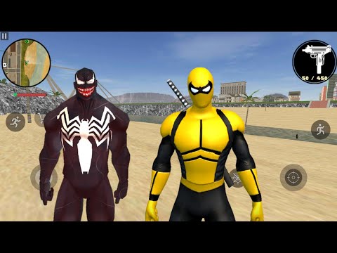 Venom Spider Rope Hero Vice Town Gangster Crime City - Android Gameplay