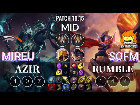 HLE Mireu Azir vs SN SofM Rumble Mid - KR Patch 10.15