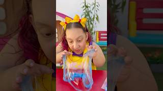 APRENDENDO CORES com SLIMES 🩷🟡🟦- Maria Clara MC Divertida