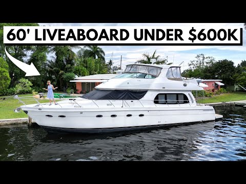 $589,000 2006 CARVER 560 Voyager Motor Yacht Liveaboard Boat Tour