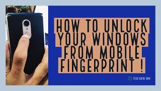 Unlock pc/laptop via mobile fingerprint