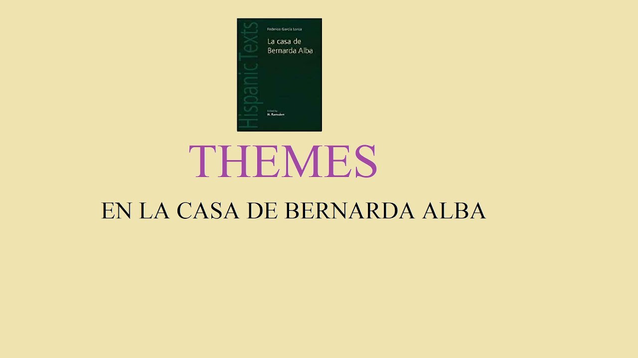 THEMES in La Casa de Bernarda Alba for A Level Spanish