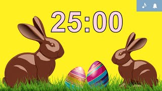 25 Minute Easter Countdown Timer | Happy Music | Alarm
