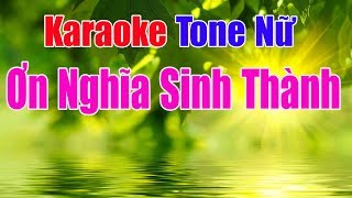 Video hợp âm Ơn Nghĩa Sinh Thành Karaoke - Tone Nam