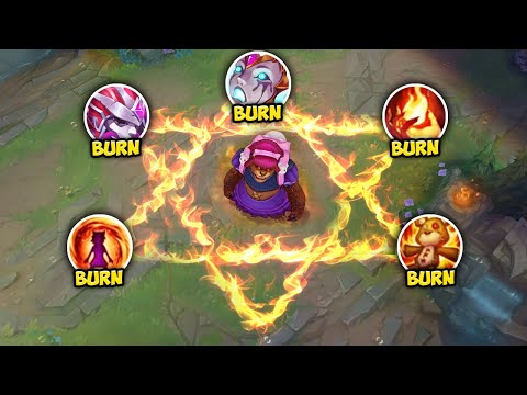 PENTABURN ANNIE TURNS TIBBERS INTO A 1V5 RAID BOSS! (CRAZY BURNS) - League of Legends
