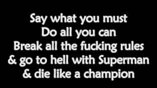 Bad Religion - Do What You Want (Lyrics)
