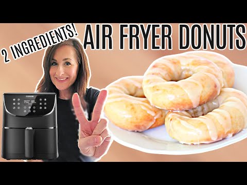 The EASIEST 2 Ingredient Air Fryer DONUTS โ no biscuits - no yeast