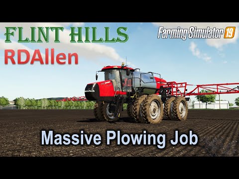 Massive Plowing Job! | E39 Flint Hills | Farming Simulator 19