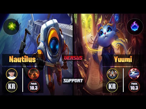 Hoit NAUTILUS (Support) [Aftershock] VS YUUMI - Challenger KR Patch 10.3