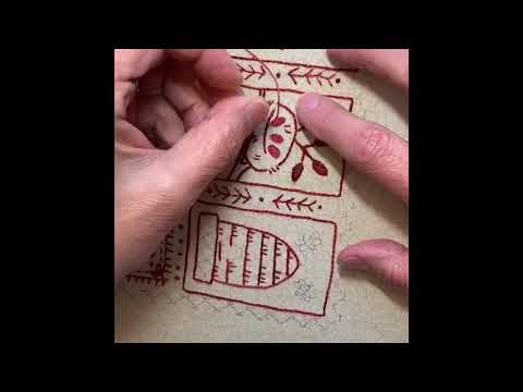 HOME SAMPLER - #8 Satin Stitch