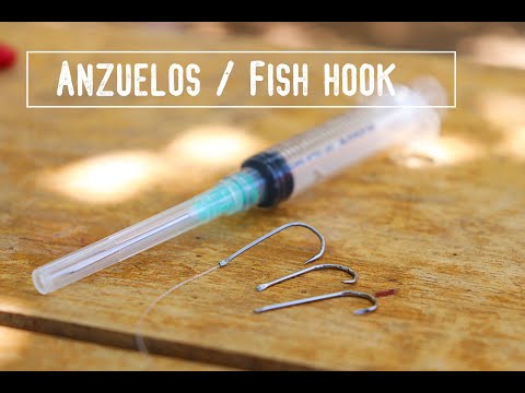 Mira como hacer un anzuelo con aguja / hook with needle