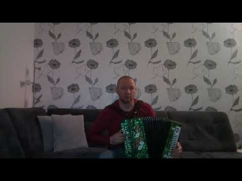 игра на гармошке. "Под окном, черёмуха колышется." "Under the window, bird cherry sways."