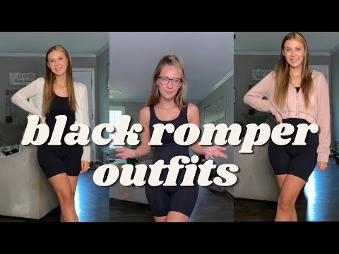 Black Romper Outfit Ideas | cozy outfits