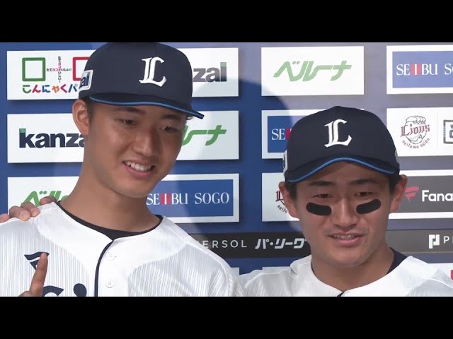 ライオンズ・野村大樹選手・菅井信也投手ヒーローインタビュー 7月15日 埼玉西武ライオンズ 対 オリックス・バファローズ
