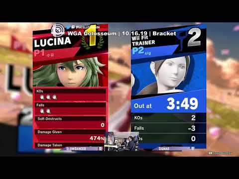 Slow Dancer (Sheik, Lucina) vs. Signas (Wii Fit Trainer) - WGA Colosseum 25 - Winners Semis