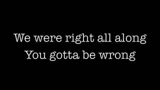 Gotta Be Wrong Sometimes- O.A.R. (Lyrics)