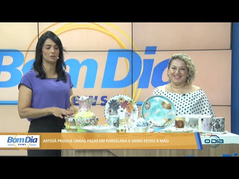 Artesã produz lindas peças em porcelana e vidro feitas à mão 08 03 2022